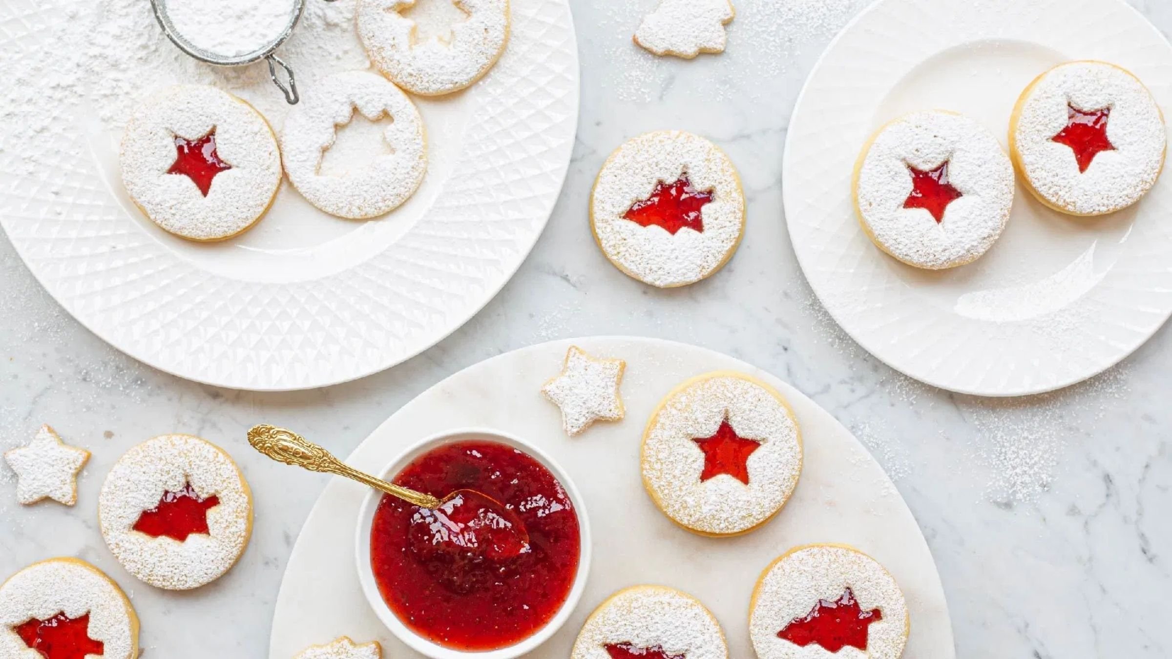 Strawberry Jam Christmas Cookies CSR Sugar